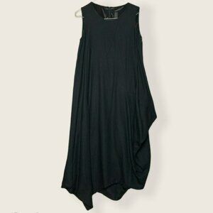 Asymmetric draped dress
